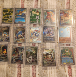 Pokemon Scarlet & Violet Full Art 15-Card Lot English Pidgeot ex Quaxly - Image 1