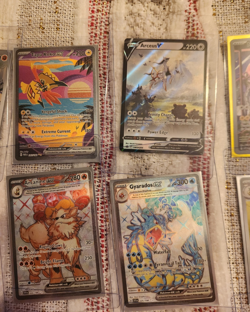 Pokemon 15-Card Lot English Holo Arceus EX Gyarados V Arcanine pikachu - Image 1
