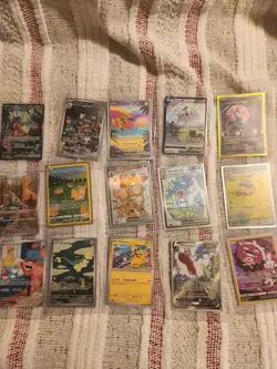 Pokemon 15-Card Lot English Holo Arceus EX Gyarados V Arcanine pikachu - Image 4