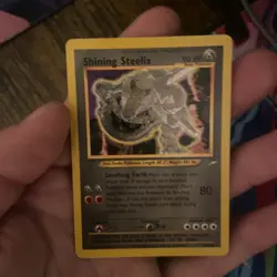 Shining Steelix Holo Card Neo Destiny 112/105 HP-DMG - Image 1