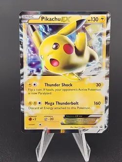 Pikachu EX Pokemon Card Holo Ultra Rare XY174 Black Star Promo C - Image 1