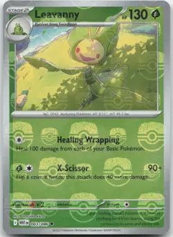 Leavanny 003/086 Master Ball Holo SV: White Flare Pokemon Card NM - Image 1