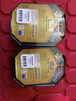 Pokemon TCG Cards Dragonite & Salamence Tins 3 Booster Packs New Sealed 2019 - Image 1