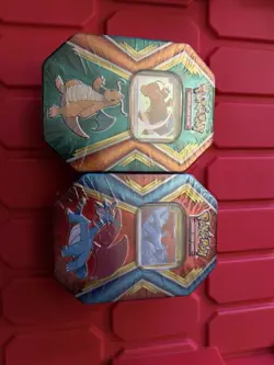 Pokemon TCG Cards Dragonite & Salamence Tins 3 Booster Packs New Sealed 2019 - Image 2