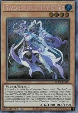 Yugioh! LP Swordsoul of Mo Ye - BODE-EN003 - Secret Rare - 1st Edition Lightly P - Image 1