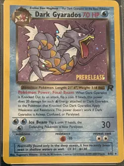 Pokemon Rocket-Holo Dark Gyarados #8 PSA 8 Prerelease 2000 - Image 4