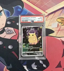 PSA 10 Pikachu 25TH CELEBRATIONS S8A E 001/028 2021 POKEMON JAPANESE GEM MT - Image 1