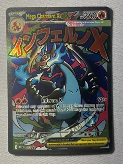 2025 Mega Charizard X EX MEP 023 UPC Black Star Promo NM Pokemon TCG - Image 1