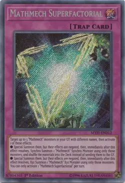 Yugioh! LP Mathmech Superfactorial - MYFI-EN012 - Secret Rare - 1st Edition Ligh - Image 1