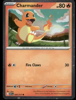 Charmander 020/217 Common Cosmos Holo ME: Ascended Heroes Pokemon Near Mint - Image 1