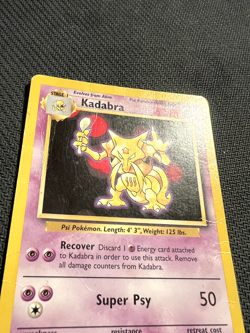 Pokemon TCG Kadabra Base Set 32/102 Regular 1999-2000 Wizards Base Set MP/HP - Image 3