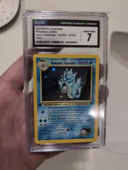 2000 POKEMON GYM CHALLENGE HOLO-1st Edition #5 GIOVANNI'S GYARADOS CGC 7 - Image 1