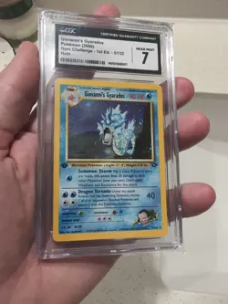 2000 POKEMON GYM CHALLENGE HOLO-1st Edition #5 GIOVANNI'S GYARADOS CGC 7 - Image 4