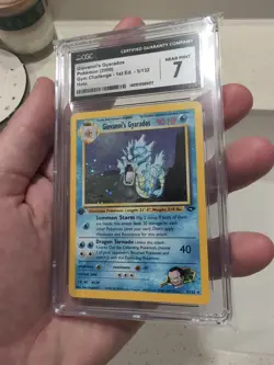 2000 POKEMON GYM CHALLENGE HOLO-1st Edition #5 GIOVANNI'S GYARADOS CGC 7 - Image 5