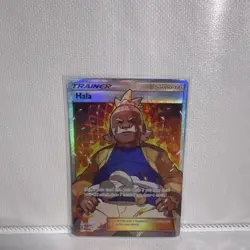 Pokemon TCG SM Guardians Rising Hala Full Art Trainer Ultra Rare Holo 143/145 - Image 1