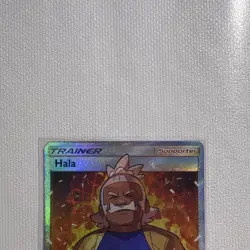 Pokemon TCG SM Guardians Rising Hala Full Art Trainer Ultra Rare Holo 143/145 - Image 2