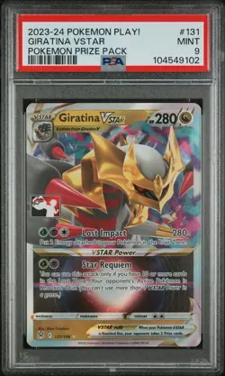 2023-2024 POKEMON PLAY! POKEMON PRIZE PACK #131 GIRATINA VSTAR PSA 9 - Image 1