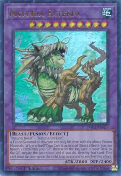 Yugioh! LP Naturia Exterio - HAC1-EN119 - Ultra Rare - 1st Edition (Duel Termina - Image 1