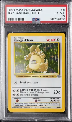 1999 POKEMON JUNGLE #5 KANGASKHAN-HOLO PSA 6 - Image 1