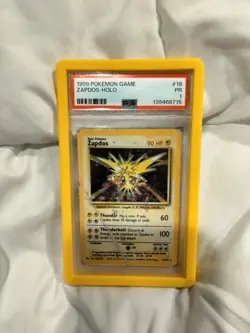 PSA 1 - 1999 Pokemon Game Zapdos Holo PSA PR 1 yellow slab guard included - Image 1