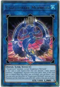 Yugioh! LP Knightmare Mermaid - FLOD-EN043 - Rare - 1st Edition Lightly Played, - Image 1