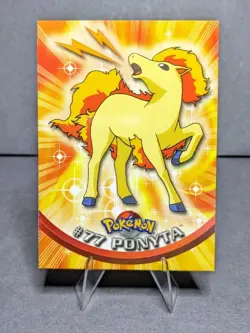 2000 Topps Pokemon TV Animation Edition Ponyta #77 Blue Topps Logo - Image 1