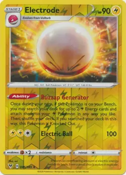 Reverse Holo Electrode 046/185 Vivid Voltage Rare Pokemon TCG - Image 1