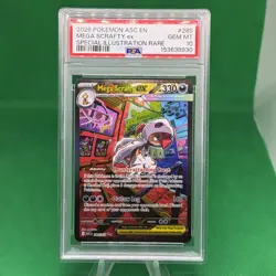 2026 POKEMON ASCENDED HEROES SPECIAL ILLUSTRATION RARE MEGA SCRAFTY EX PSA 10 - Image 1
