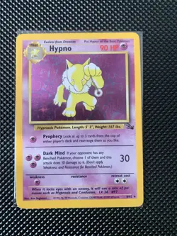 Pokemon TCG Hypno Fossil 8/62 Holo Unlimited Holo Rare LP/MP OBO English - Image 1