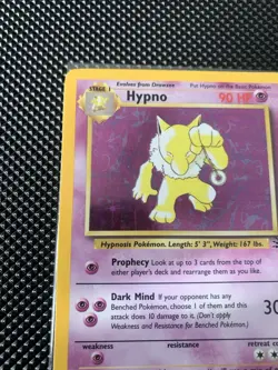 Pokemon TCG Hypno Fossil 8/62 Holo Unlimited Holo Rare LP/MP OBO English - Image 2