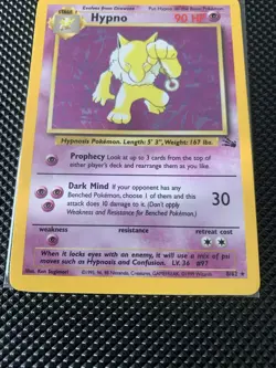 Pokemon TCG Hypno Fossil 8/62 Holo Unlimited Holo Rare LP/MP OBO English - Image 4