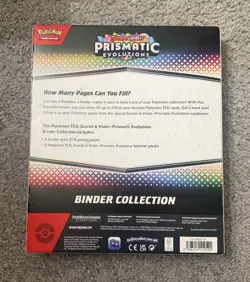 Pokemon TCG Scarlet & Violet Prismatic Evolutions Binder Collection New Sealed - Image 2