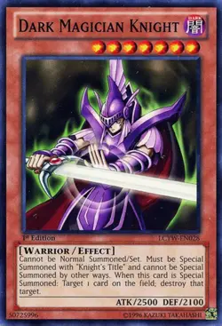 Yugioh! LP Dark Magician Knight - LCYW-EN028 - Common - 1st Edition Lightly Play - Image 1