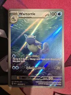 Pokemon TCG Wartortle 171/165 S&V 151 Illustration Rare NM - Image 3