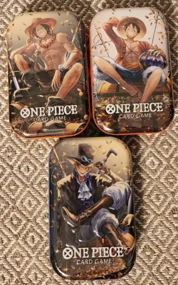 One Piece Card Game Tin Pack Set Vol.2 (TS-02, OP13) x3 One Of Each Hero - Image 1