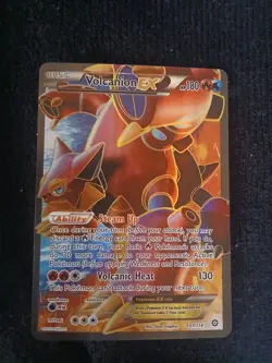 Pokemon TCG Volcanion EX Full Art XY Steam Siege Card 107/114 NM Condition - Image 1