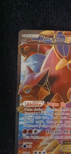 Pokemon TCG Volcanion EX Full Art XY Steam Siege Card 107/114 NM Condition - Image 3