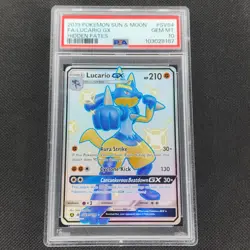 Lucario GX - SV64/SV94 - Baby Shiny - Hidden Fates - Pokemon Card - PSA 10 - Image 1