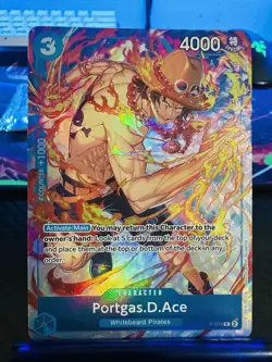 Bandai One Piece CCG Promo Cards Portgas.D.Ace P-074 Foil Character - Image 1