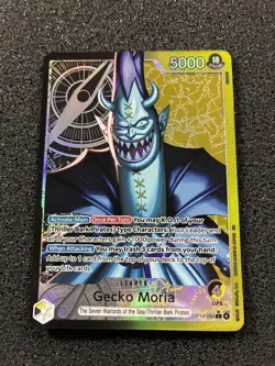 Gecko Moria Leader OP14-080 One Piece Card Game Holo Foil 5000 Free Shipping - Image 2