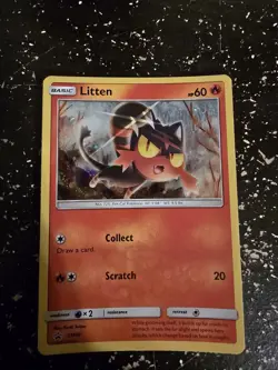 Pokemon Card Litten Promo Holo SM08 - Image 1