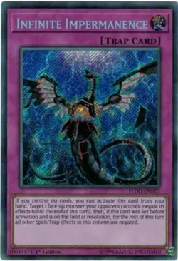 Yugioh! LP Infinite Impermanence - FLOD-EN077 - Secret Rare - 1st Edition Lightl - Image 1