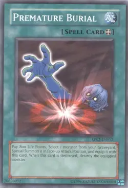 Yugioh! LP Premature Burial - RP02-EN012 - Common - Unlimited Edition Lightly Pl - Image 1