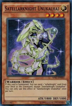 Yugioh! LP Satellarknight Unukalhai - AP07-EN005 - Super Rare - Unlimited Editio - Image 1
