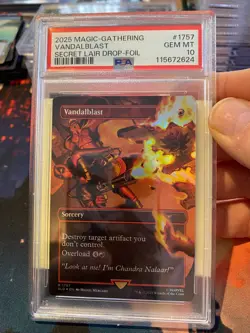 MTG Secret Lair Vandalblast Foil PSA 10 - Image 1