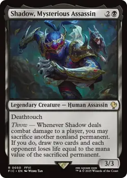 Shadow, Mysterious Assassin Surge Foil - FIC 0050 NM - MTG Magic - Image 1