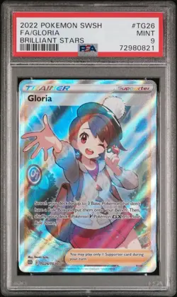 Pokemon TCG - SWSH Brilliant Stars Gloria Full Art TG26/TG30 PSA 9 MINT - Image 1