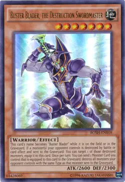 Yugioh! LP Buster Blader, the Destruction Swordmaster - BOSH-EN018 - Unlimited E - Image 1