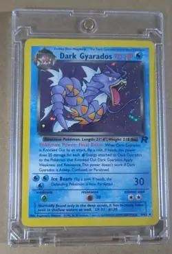 Pokemon Dark Gyarados 8/82 Team Rocket Holo Rare 70 HP English 2000 Himeno - Image 1