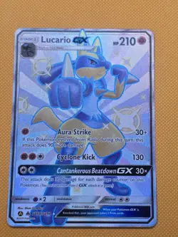 2019 Pokemon SM Hidden Fates Lucario GX Shiny Vault #SV64/SV94 - Image 1